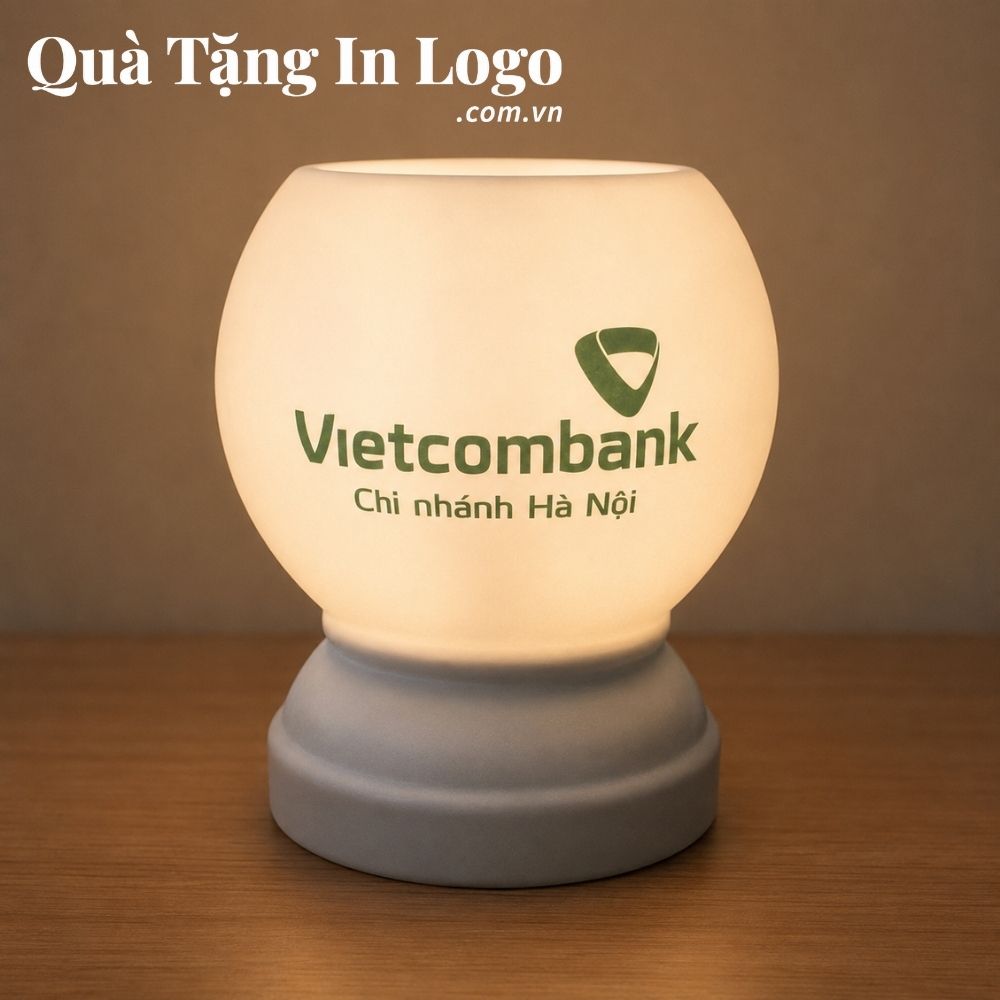 Đèn xông tinh dầu in logo quà tặng