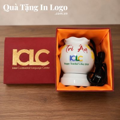 Đèn xông tinh dầu in logo quà tặng