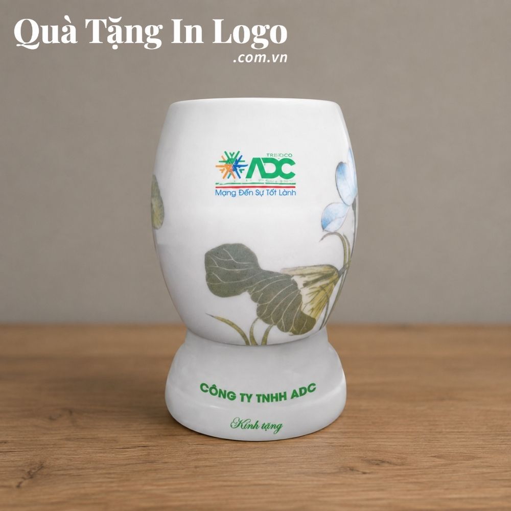 Đèn xông tinh dầu in logo quà tặng