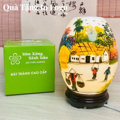 Đèn xông tinh dầu in logo quà tặng