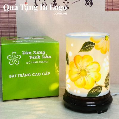 Đèn xông tinh dầu in logo quà tặng