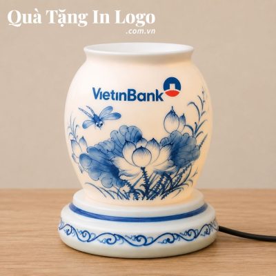 Đèn xông tinh dầu in logo quà tặng