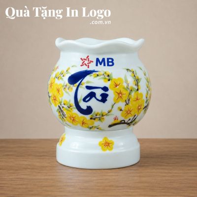 Đèn xông tinh dầu in logo quà tặng