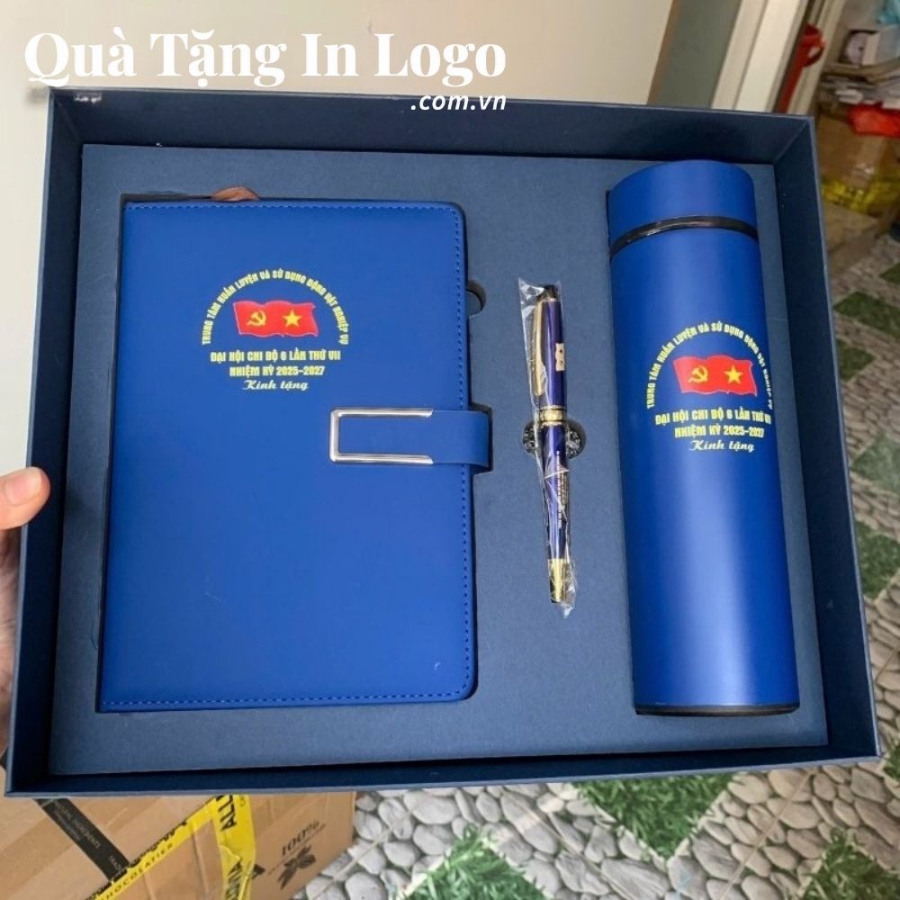 Bộ giftset quà tặng in logo