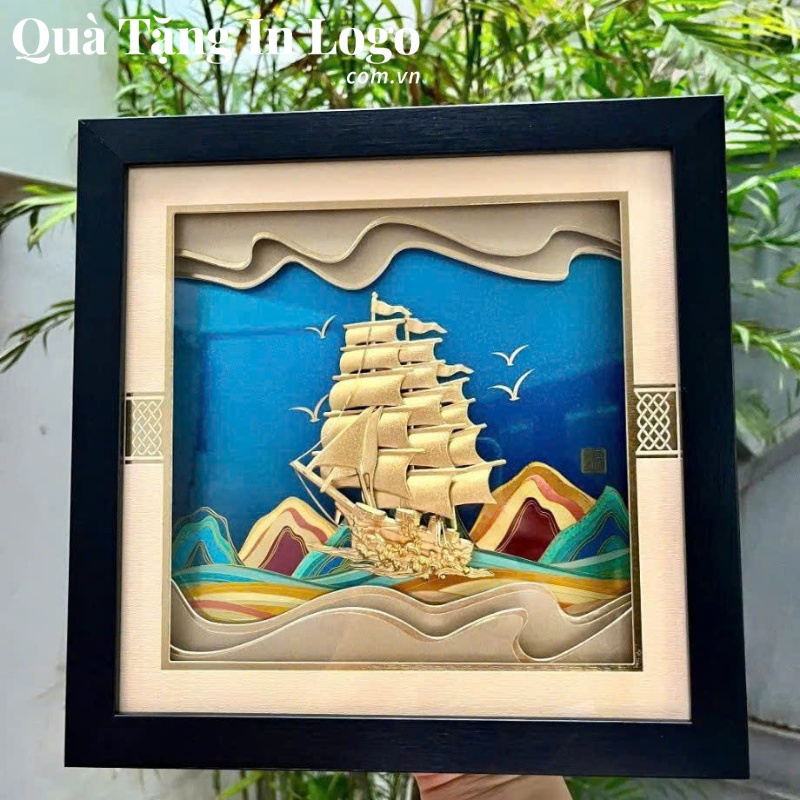 Tranh dát vàng quà tặng