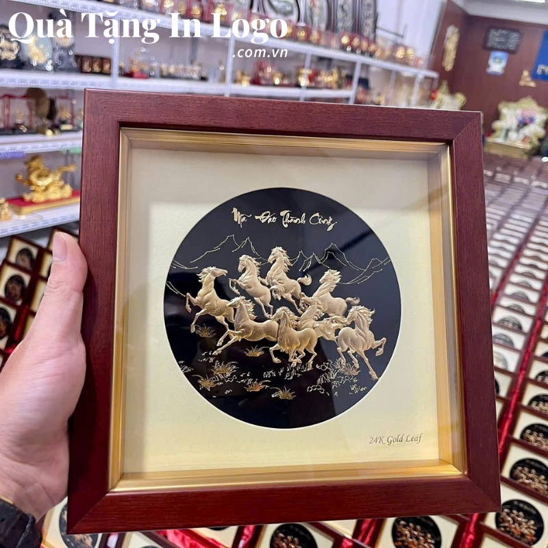 Tranh dát vàng quà tặng